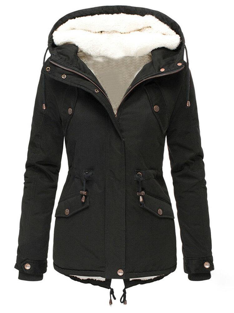 Herlene - Winter coat for women with fleece lining and hood