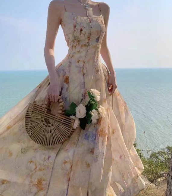 Floral Fairy Tale Dress Cotton Maxi Dress Lucy-melbourne