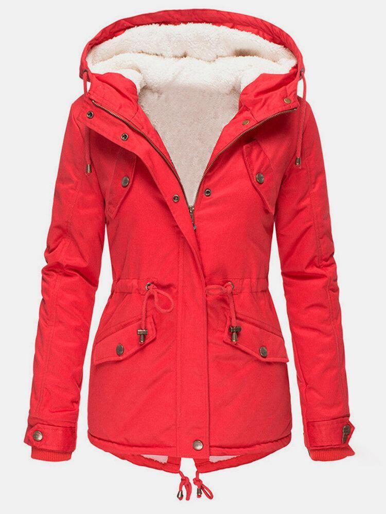 Herlene - Winter coat for women with fleece lining and hood