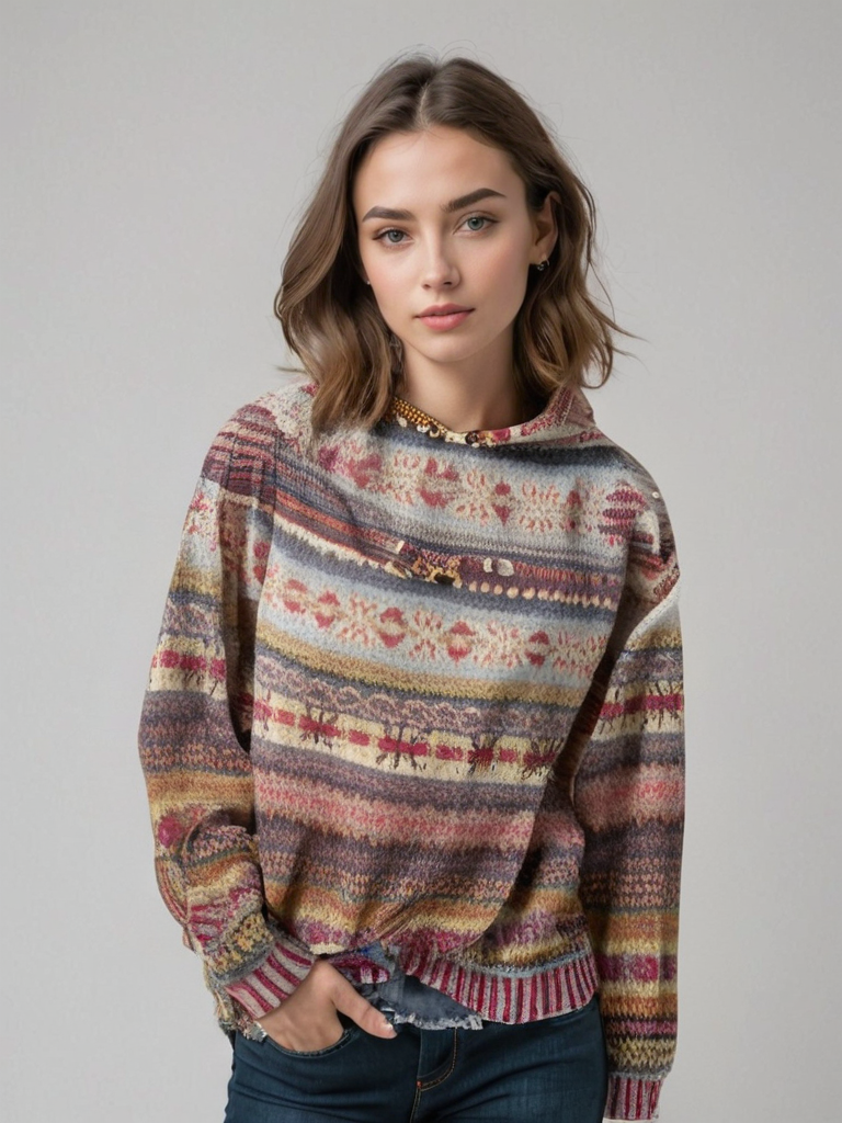 Lanie - Knitted hoodie sweater