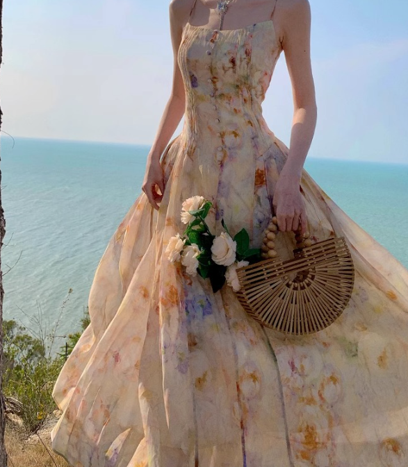 Floral Fairy Tale Dress Cotton Maxi Dress Lucy-melbourne