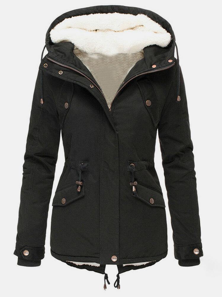 Herlene - Winter coat for women with fleece lining and hood
