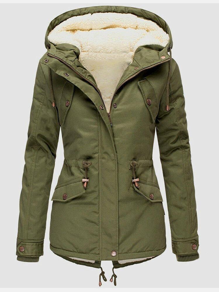 Herlene - Winter coat for women with fleece lining and hood